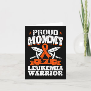 Proud Mommy Of A Leukaemia Warrior Mom Awareness B Card