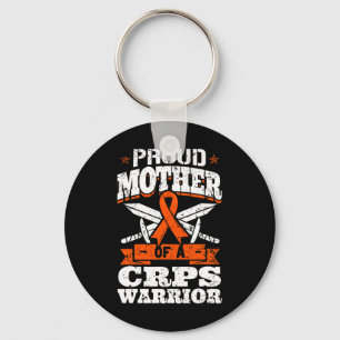 Proud Mother Of A Crps Warrior Rsd Awareness Ribbo Keychain