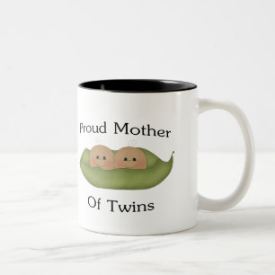 Proud Mother Of Twins Two-Tone Coffee Mug