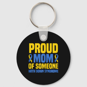 Proud Mother World Down Syndrome Mom Keychain