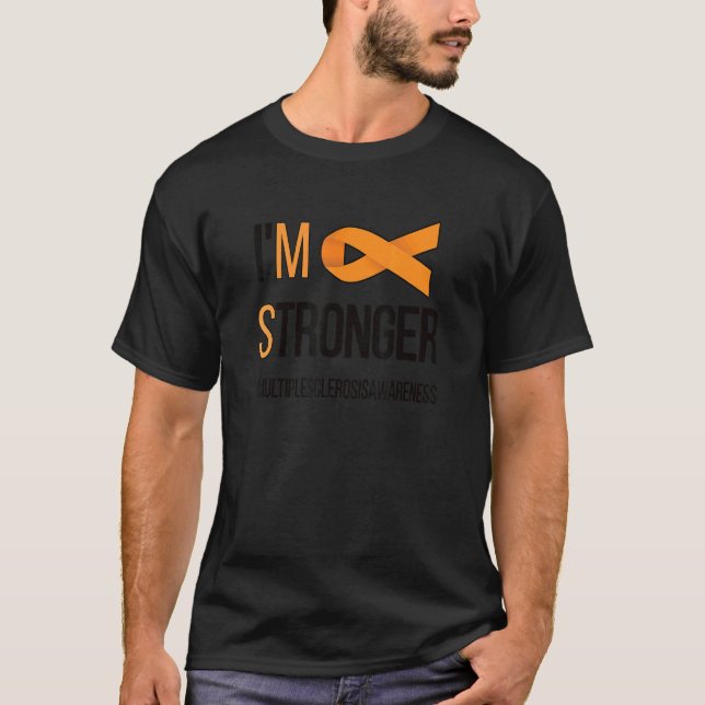 Proud Multiple Sclerosis Warrior T-Shirt (Front)