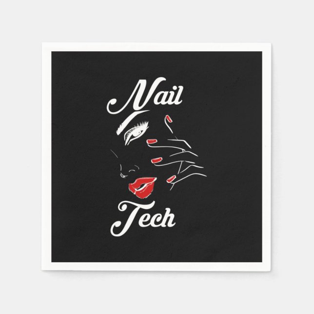 Proud Nail Tech Napkin (Front)