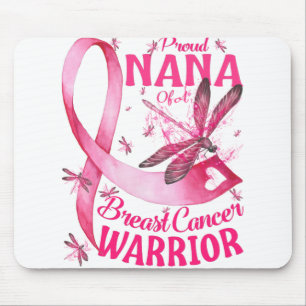 Proud Nana Of A Breast Cancer Warrior Awareness Mouse Pad