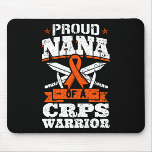 Proud Nana Of A CRPS Warrior RSD Awareness Ribbon Mouse Pad