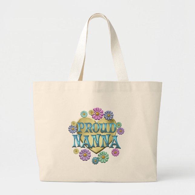 PROUD NANNA LARGE TOTE BAG (Front)