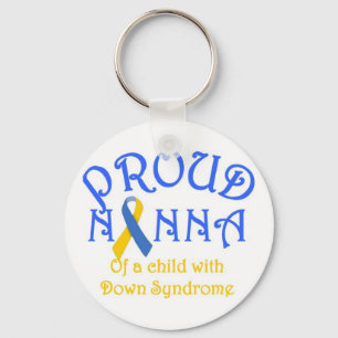 Proud Nanna of a Down Syndrome Child Keychain