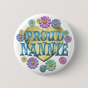 PROUD NANNIE 2 INCH ROUND BUTTON