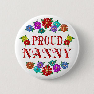 PROUD NANNY 2 INCH ROUND BUTTON