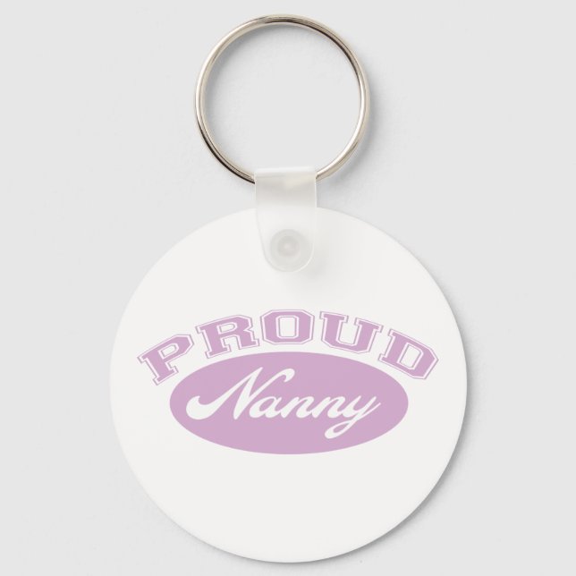 Proud Nanny Keychain (Front)