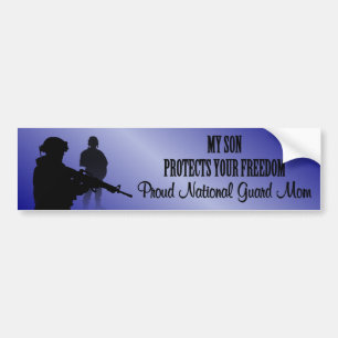 Proud National Guard Mom Bumper Sticker