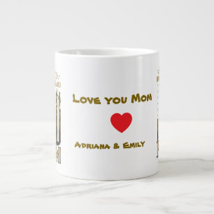 Proud National Guard Mom – Patriotic Military Large Coffee Mug