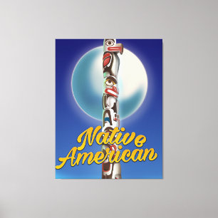 Proud Native American Canvas Print