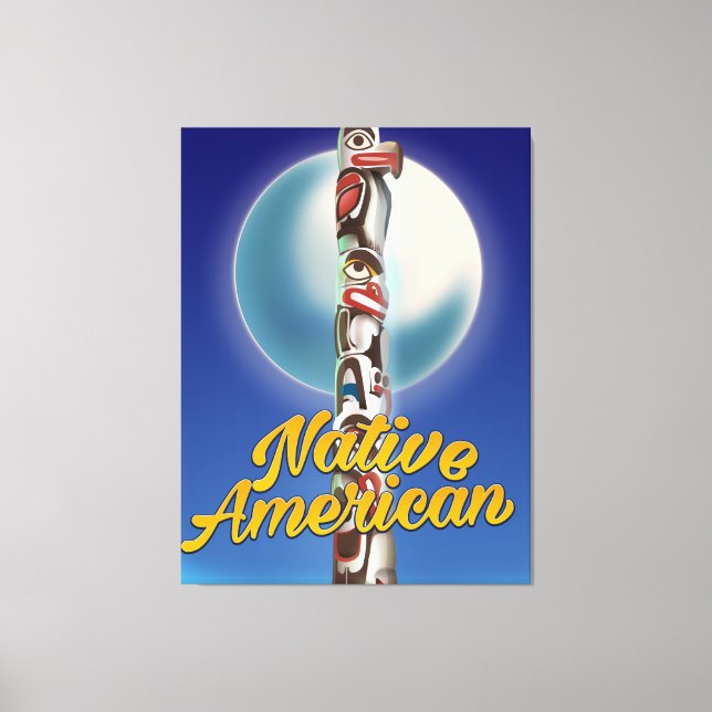 Proud Native American Canvas Print (Front)