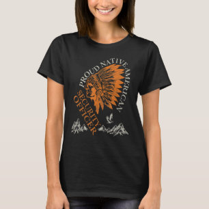 Proud Native American Job Security Officer T-Shirt
