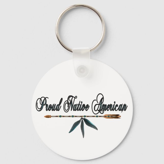 proud native american keychain (Front)