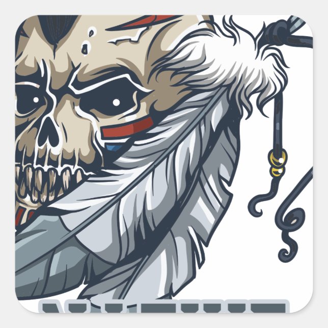 Proud Native American Square Sticker (Front)