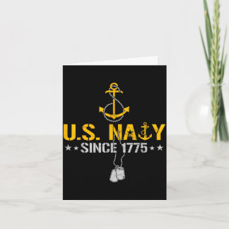 Proud naval veteran since 1775 anchor sailor vet card