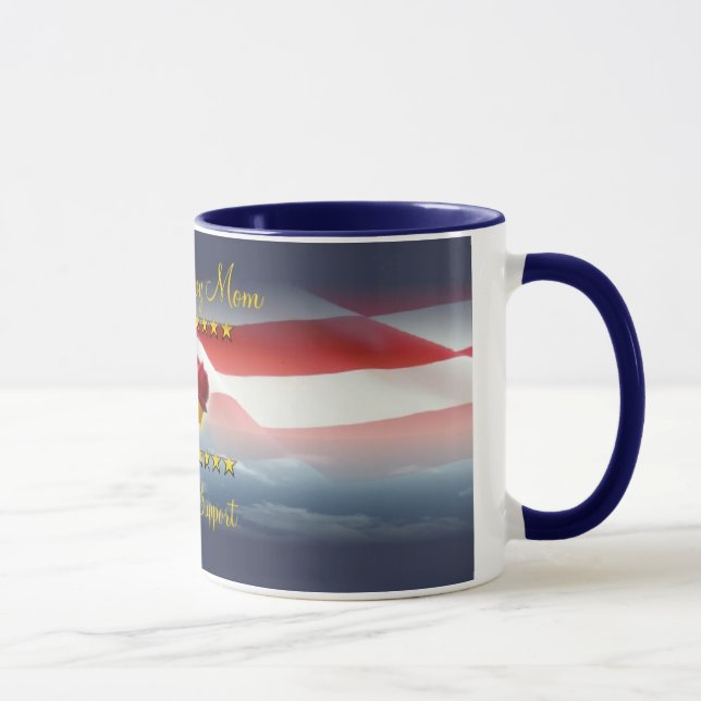 Proud Navy Mom Coffee Mug (Right)