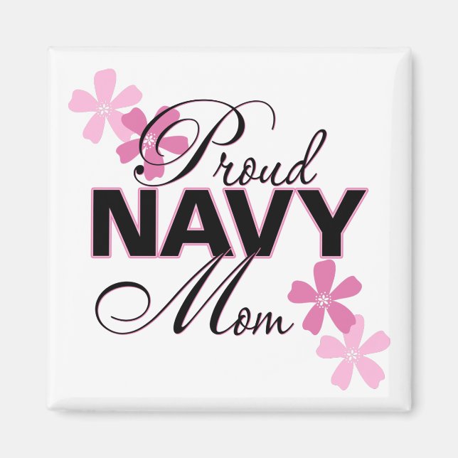 Proud Navy Mom Magnet (Front)