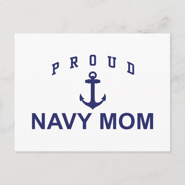 Proud Navy Mom Postcard (Front)