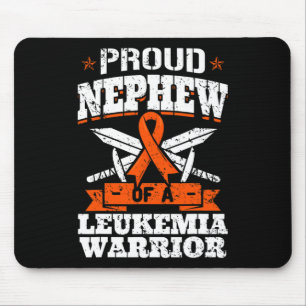 Proud Nephew Of A Leukaemia Warrior Awareness Bloo Mouse Pad