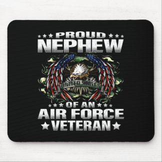 Proud Nephew Of An Air Force Veteran Military Vets Mouse Pad