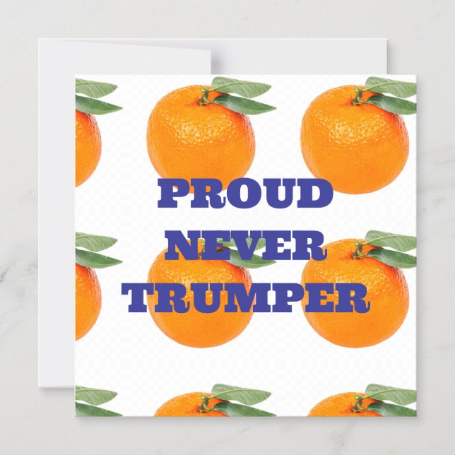 PROUD NEVER TRUMPER MAGNET (Front)