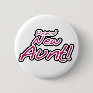 Proud New Aunt tshirts and Gifts 2 Inch Round Button