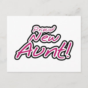 Proud New Aunt tshirts and Gifts Postcard