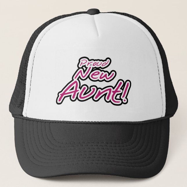 Proud New Aunt tshirts and Gifts Trucker Hat (Front)