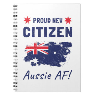 Proud New Australian Citizen, Citizenship Ceremony Notebook