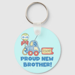 Proud New Brother-It's a Boy Keychain