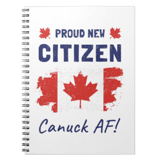 Proud New Canadian Citizen, Citizenship Ceremony Notebook