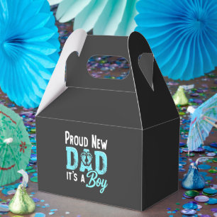 Proud New Dad It's a Boy Gender Reveal Dad To be Favor Box