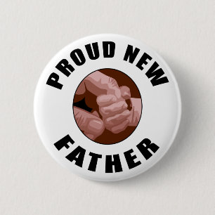 Proud New Father Gift 2 Inch Round Button