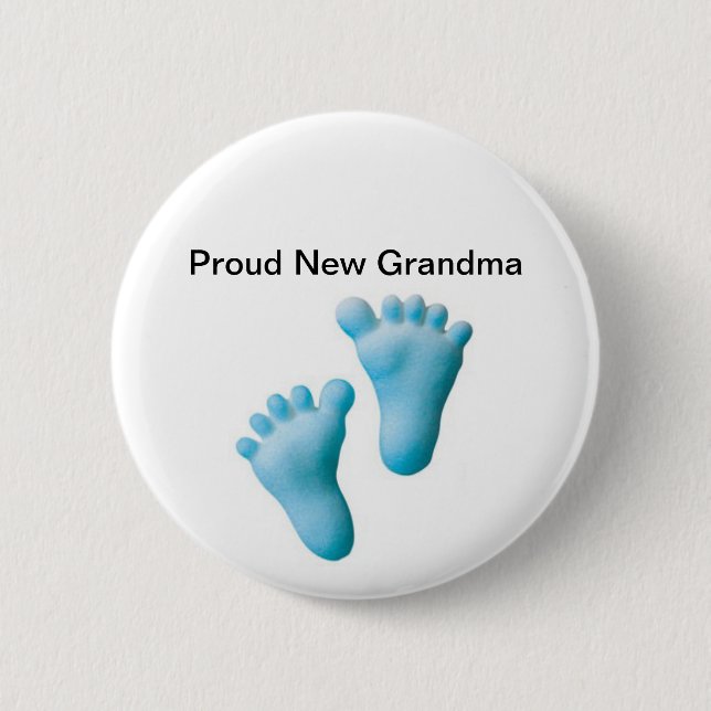 Proud New Grandma 2 Inch Round Button (Front)