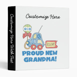 Proud New Grandma It's a Boy Gifts Binder