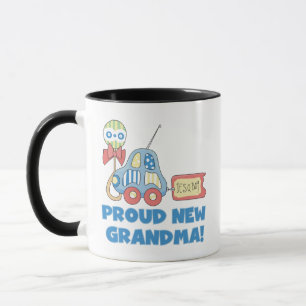 Proud New Grandma-It's a Boy Tshirts and Gifts Mug