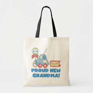 Proud New Grandma-It's a Boy Tshirts and Gifts Tote Bag