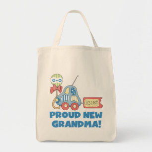 Proud New Grandma-It's a Boy Tshirts and Gifts Tote Bag