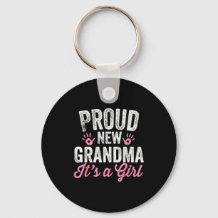 Proud New Grandma It's A Girl Mother Soon To Be Mo Keychain