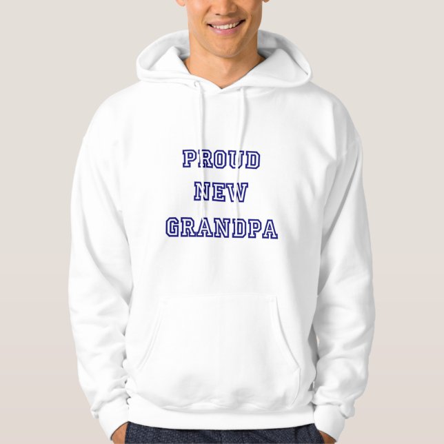 Proud New Grandpa-University Text Tshirts (Front)