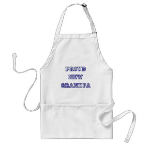 Proud New Grandpa-University Text Tshirts Standard Apron