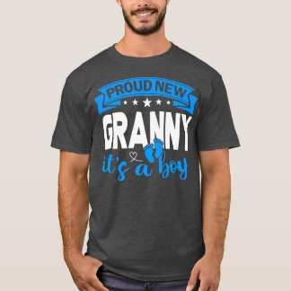 Proud New Granny It's A Boy Gender Reveal Men Wome T-Shirt