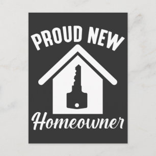 Proud New Homeowner Property Housewarming Postcard