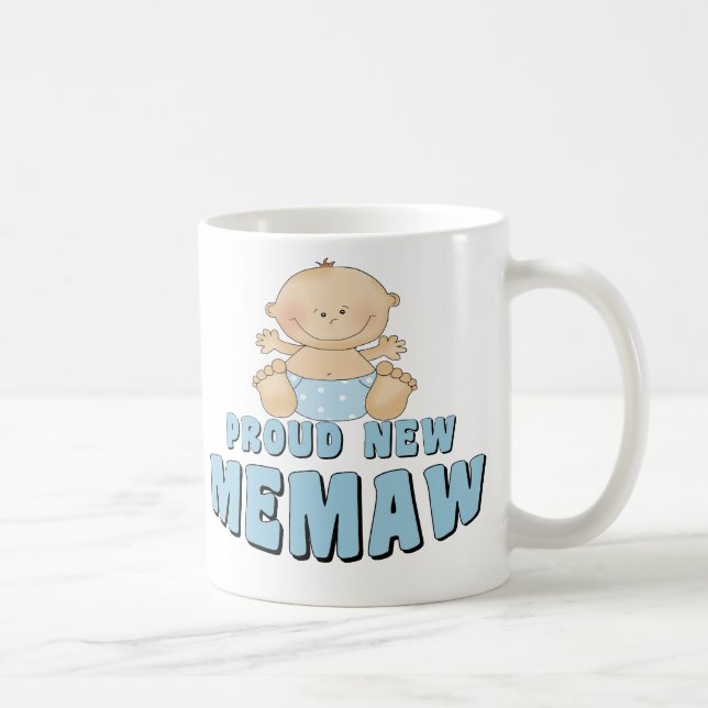 PROUD NEW Memaw T-Shirt Coffee Mug (Right)