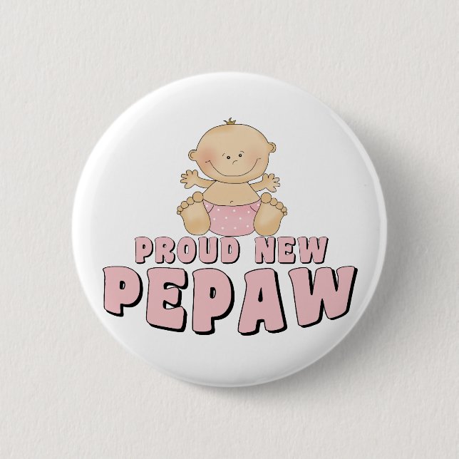 PROUD NEW Pepaw Boy 2 Inch Round Button (Front)