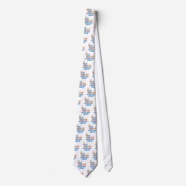 Proud New Uncle It's a Boy Tshirts and Gifts Tie (Front)