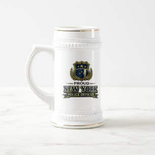 Proud New York Police Officer Beer Stein