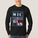 Proud Nicaraguan Panamanian Hispanic Heritage Mont T-Shirt<br><div class="desc">Proud Nicaraguan Panamanian Hispanic Heritage Month</div>